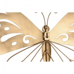 Lote de 4 - decoración de pared mariposa dorada 43 x 2 x 33 cm