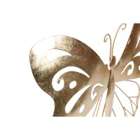 Lote de 4 - decoración de pared mariposa dorada 43 x 2 x 33 cm