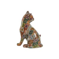 Conjunto de 2 decoraciones de chat Resina multicolor mediterránea