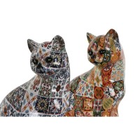 Conjunto de 2 decoraciones de chat Resina multicolor mediterránea