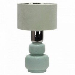 Flat keramisk stue lampe grønn 30 x 30 x 54 cm