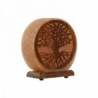 Flatlampe Dekorasjon Atmosfære Stone Salt Pink Tree 15 W 220 V - 16 x 7 x 18 cm