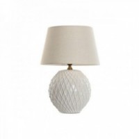 Lampe de bureau Porcelaine Blanc 40 x 40 x 57 cm