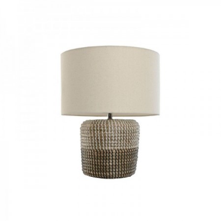 Bedside lamp in junk white lampshade 38 x 38 x 47 cm Bedside lamp in junk white lampshade 38 x 38 x 47 cm