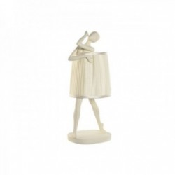 Lampedekorasjon Ambiance White Dancer Resin 29 x 25 x 62,5 cm
