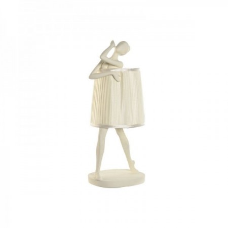 Lampedekorasjon Ambiance White Dancer Resin 29 x 25 x 62,5 cm Lampedekorasjon Ambiance White Dancer Resin 29 x 25 x 62,5 cm