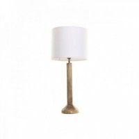 Kontor skrivebordslampe i tre lampeskjerm Hvit 35 x 35 x 70 cm