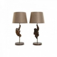 Par plattery bordlamper harpiks 26 x 26 x 53,5 cm (2 enheter)