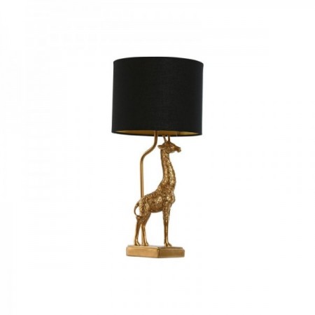 Giraffe skrivbordslampa i guldharts 20 x 20 x 53 cm