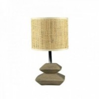Lampe de bureau Versa Anis Gris Céramique 16 x 30 x 16 cm