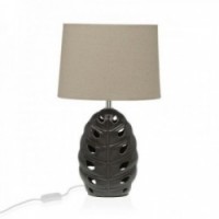 Tischlampe Klumpe Silberblech Keramik 13 x 33 x 25 cm