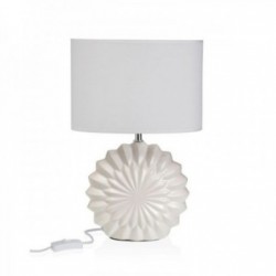 Hvit keramisk bordlampe