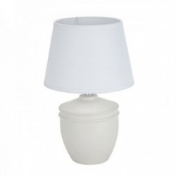 Lampe de chevet Blanc Coton Céramique 40 W 20 x 31,5 cm