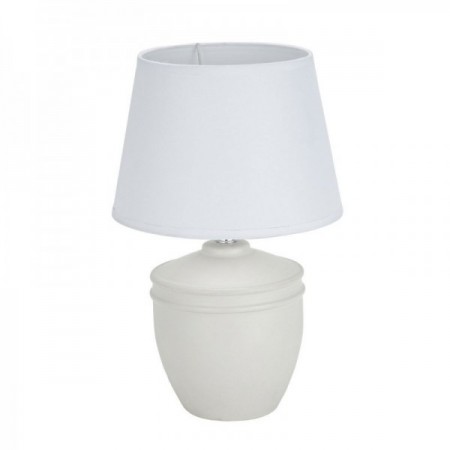 Lampe de chevet Blanc Coton Céramique 40 W 20 x 31,5 cm Lampe de chevet Blanc Coton Céramique 40 W 20 x 31,5 cm
