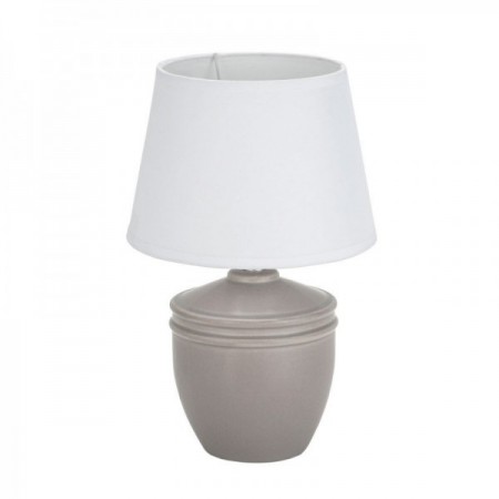 Lampada da comodino in ceramica grigia 40 W 20 x 31,5 cm Lampada da comodino in ceramica grigia 40 W 20 x 31,5 cm
