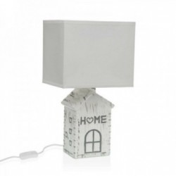 Office lamp White ceramic house 40 W 64.1 x36.5 cm