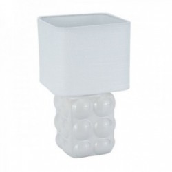 White square desk lamp ceramic 16 x 29 cm