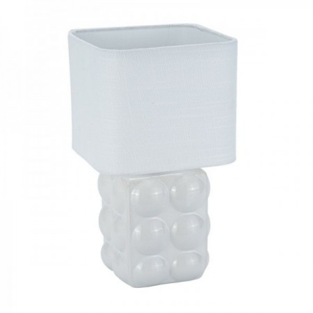 White square desk lamp ceramic 16 x 29 cm White square desk lamp ceramic 16 x 29 cm