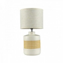 Keramisk hvit nattbordslampe 20 x 39,5 x 20 cm