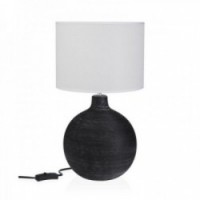 Lampada da piatta nera 30 x 55 x 30 cm