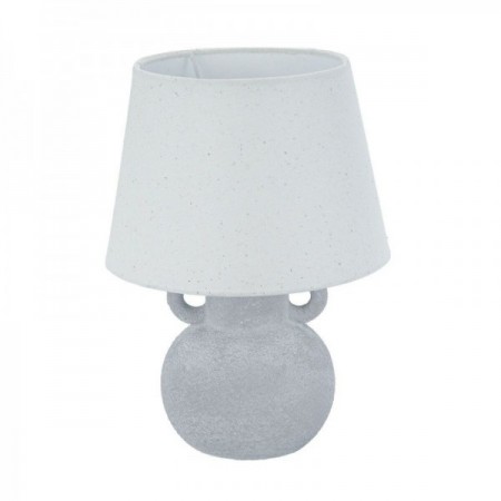 Lâmpada de cabeceira de ânfora cinza cerâmica 20 x 28 cm Lâmpada de cabeceira de ânfora cinza cerâmica 20 x 28 cm