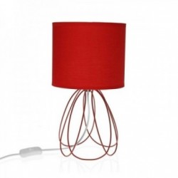 Lâmpada de mesa de metal de cobre Lampshade 20 x 36 cm