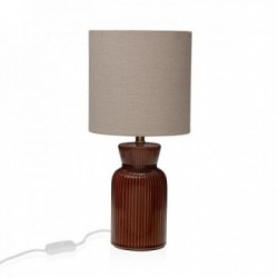 Brown ceramic desk lamp...