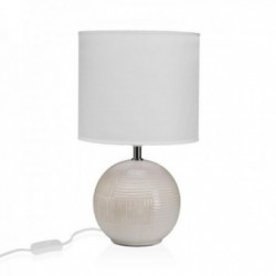 Keramisk Beige Ball Ceramic Office Lamp