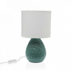 Lampada da scrivania verde in ceramica bianco 40 W 15,5 x 27,5 cm