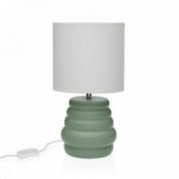 Lampada da tavolo in ceramica verde da scrivania 40 W 17 x 32,2 cm