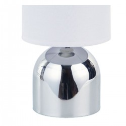 Sølv Metal Bedside Lampe 14 x 25 x 14 cm