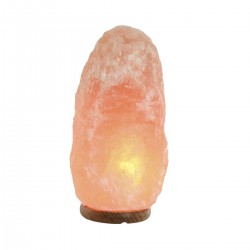 Rosa Salzlampe Rosa Mango Holz 15w 220V 17 x 14 x 35 cm