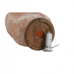 Rosa Salzlampe Rosa Mango Holz 15w 220V 17 x 14 x 35 cm
