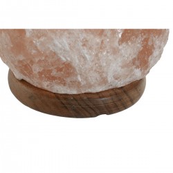 Rosa Salzlampe Rosa Mango Holz 15w 220V 17 x 14 x 35 cm