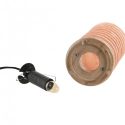 Rosa flashlampa Rosa saltsten 15W 220 V 10 x 10 x 20 cm