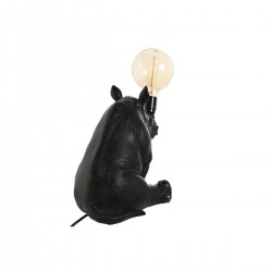 Svart harpiks kontorlampe 50 W 220 V - 35 x 21,7 x 29 cm