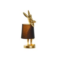 Deco bordlampe forgylt kanin harpiks 40 W 220V 16 x 16 x 43 cm