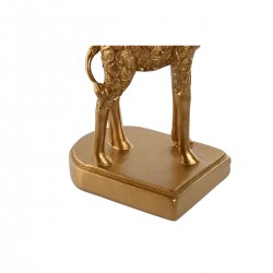 Lampe de bureau girafe en résine Doré 20 x 20 x 53 cm