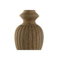 Trä vardagsrumslampa med jut lampskärm 50 W 220 V - 44 x 44 x 91 cm