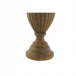 Trä vardagsrumslampa med jut lampskärm 50 W 220 V - 44 x 44 x 91 cm