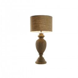 Tre stue lampe med jute lampeskjerm 50 W 220 V - 44 x 44 x 91 cm