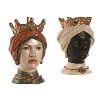 Set of 2 bedside lamps Resin character 26 x 26 x 43 cm (2 units)