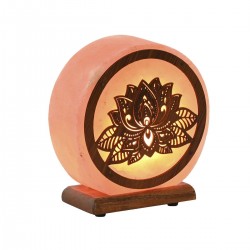 Deco lampe atmosfære steinrosa salt tre 16 x 7 x 18 cm