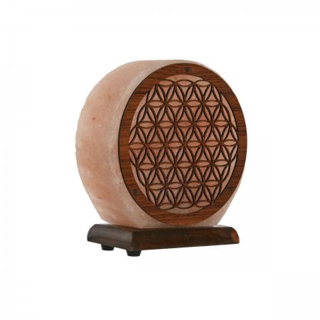 Deco lamp with pink salt stone atmosphere 16 x 7 x 18 cm Deco lamp with pink salt stone atmosphere 16 x 7 x 18 cm