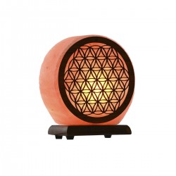 Deco lampe med rosa salt stein atmosfære 16 x 7 x 18 cm