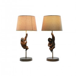 Pair of Plattery Table Lamps Resin 26 x 26 x 53.5 cm (2 units)