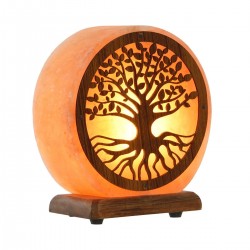Flatlampe Dekorasjon Atmosfære Stone Salt Pink Tree 15 W 220 V - 16 x 7 x 18 cm