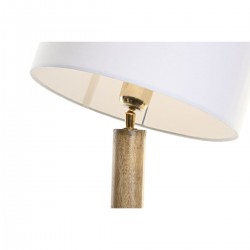 Kontor skrivebordslampe i tre lampeskjerm Hvit 35 x 35 x 70 cm