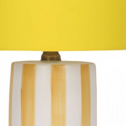 Orange Gul keramisk nattbordslampe (2 enheter) 20 x 20 x 34 cm