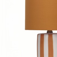 Orange Gul keramisk nattbordslampe (2 enheter) 20 x 20 x 34 cm
